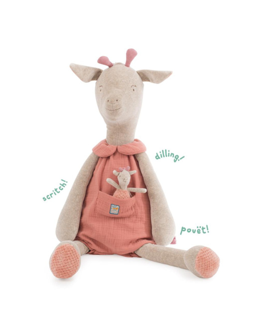 Peluche bébé girafe géant 