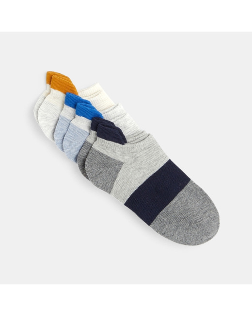 Socquettes colorées (lot de 3) bleu garçon