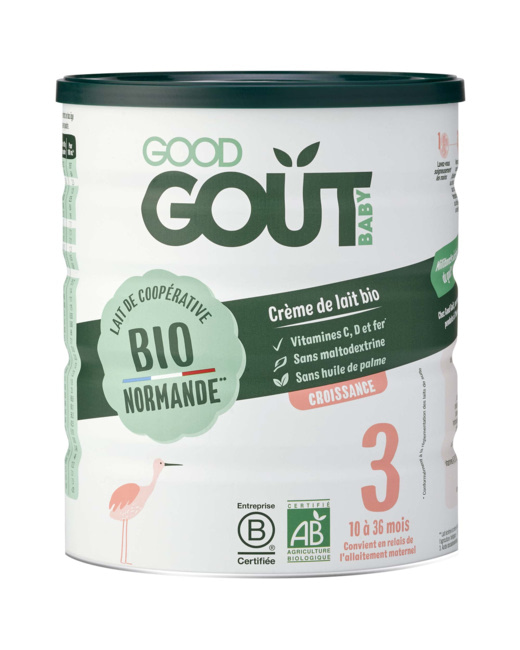 Lait infantile 3ème âge en poudre Bio