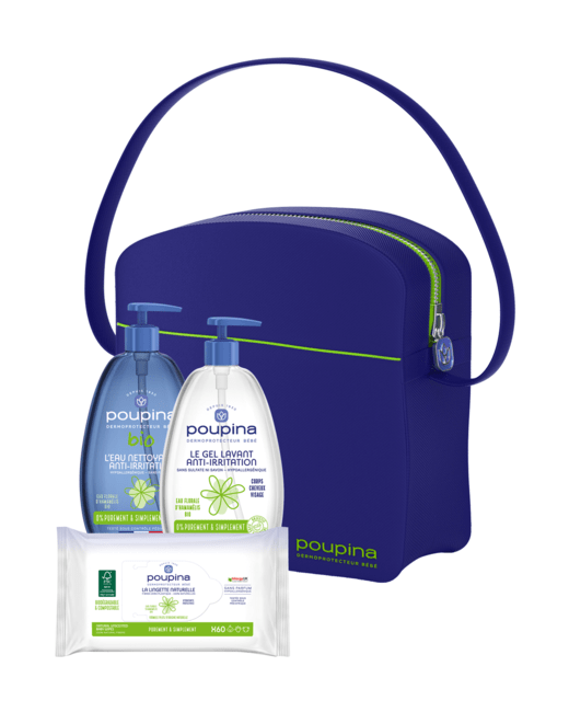 Le Vanity (gel nettoyant + eau nettoyante + lingettes)