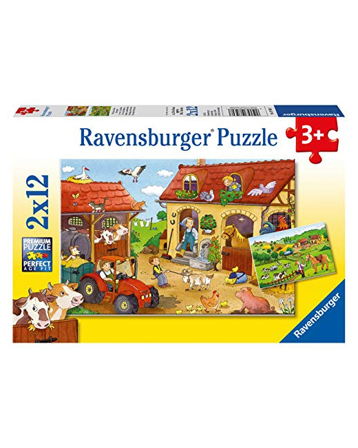 Puzzle - Le travail à la ferme - 2x12 pièces