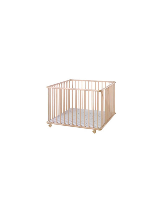 Parc bébé Basic naturel étoiles grises