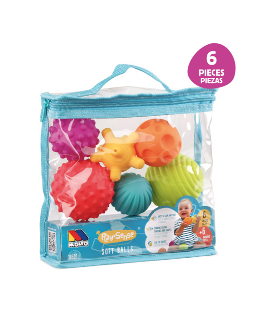 Jeu de blocs Boules Play&Sense 6 pièces