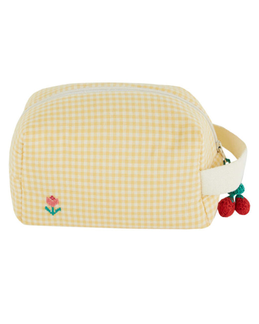 Petite trousse de toilette - Vichy Jaune