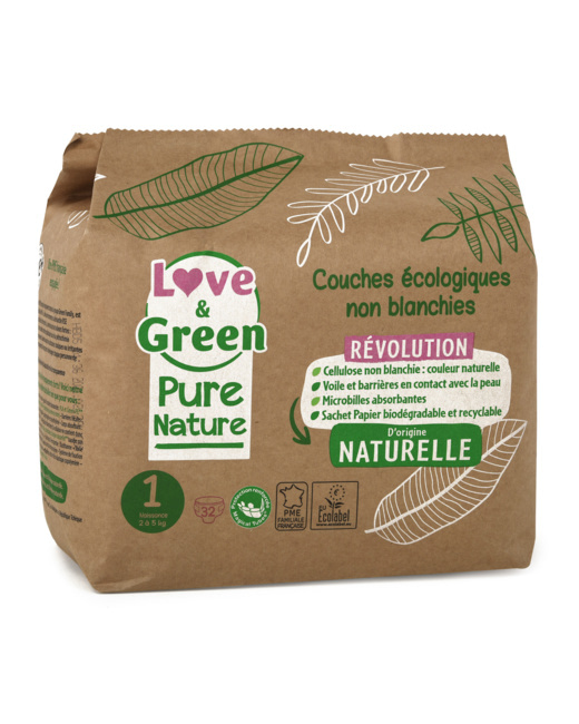 Couches écologiques Love & Green Pure Nature