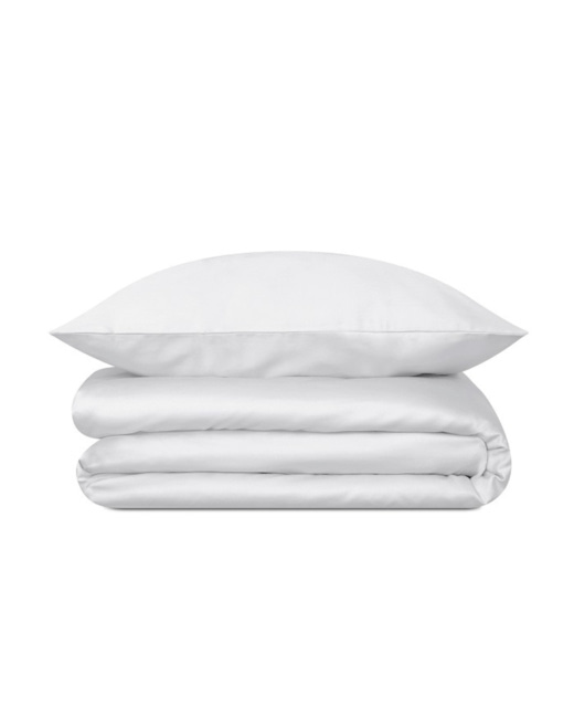 Housse de couette en satin de coton - Blanc Pur
