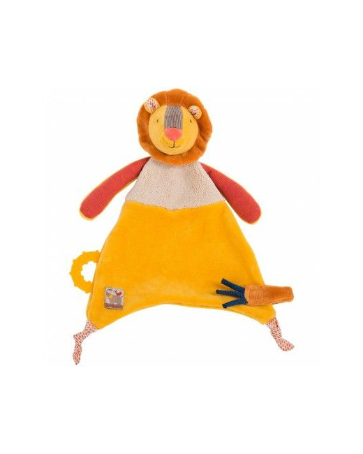 Doudou attache sucette Lion - Les Papoum