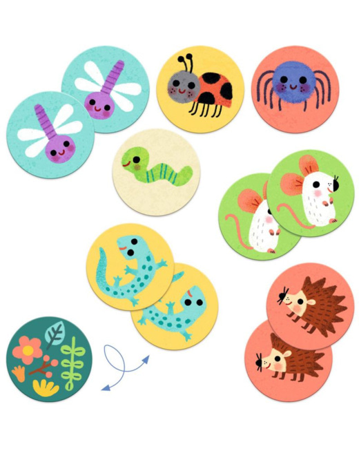 Jeu de mémoire Petites bêtes 32 pièces