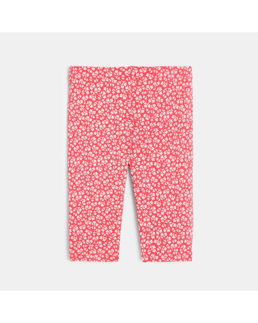 Leggings cyclistes imprimés rose fille