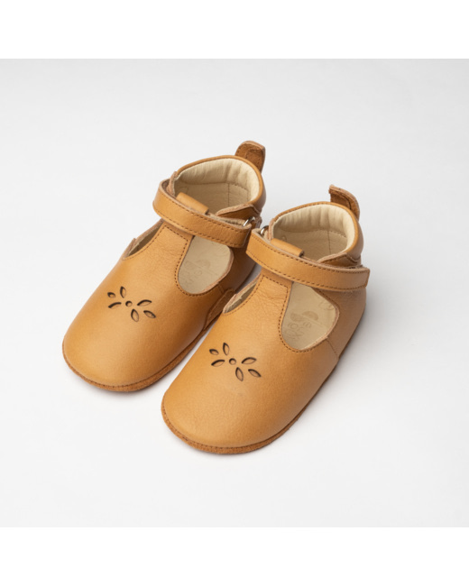 Chaussons en cuir bébé Basile