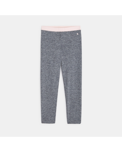 Legging de sport chiné gris fille