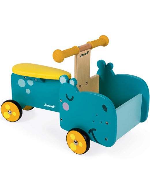 Porteur en bois Hippopotame