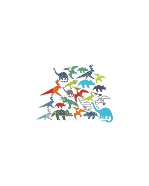 34 stickers dinosaures chambre garcon 