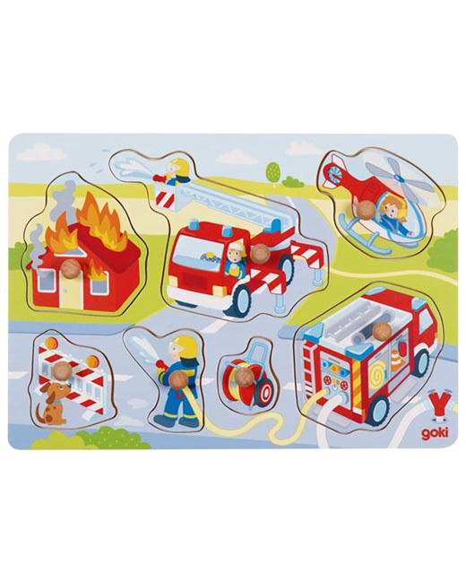 Puzzle à boutons Pompiers