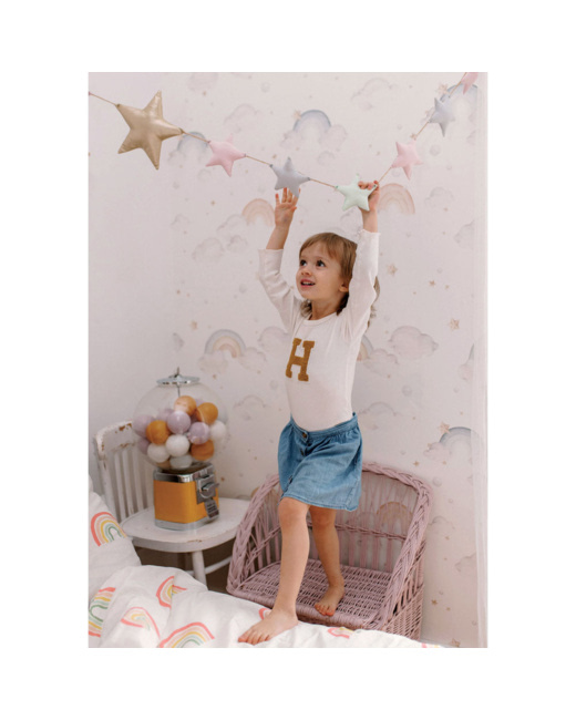 Papier peint enfants Arcs-en-ciel et Nuages