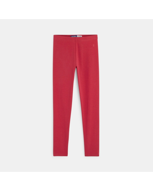 Legging uni rose fille