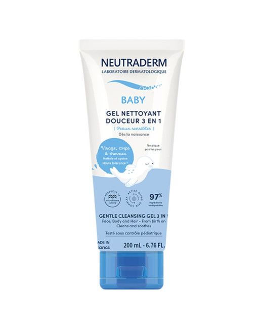 Gel nettoyant douceur 3 en 1 Peaux sensibles