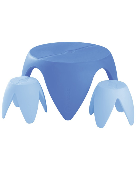Table + 2 tabourets flora t2