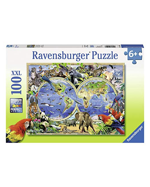 Puzzle - Animaux du monde - 100 pièces