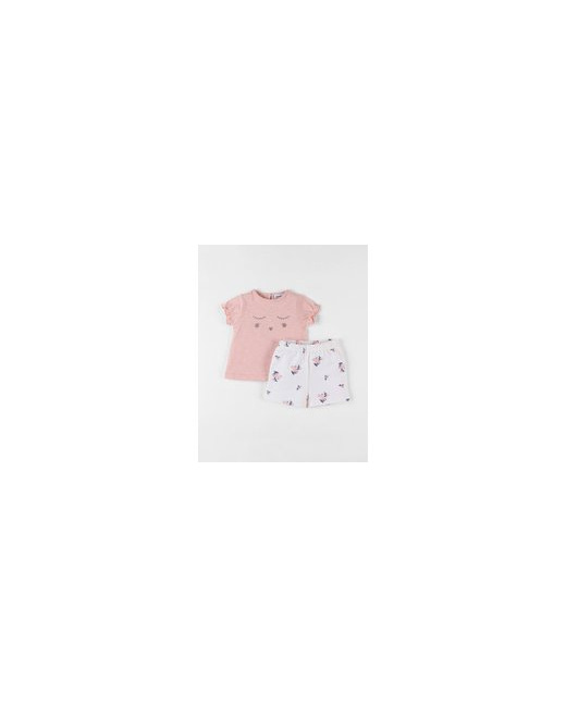 Set t-shirt + short imprimé fleuri