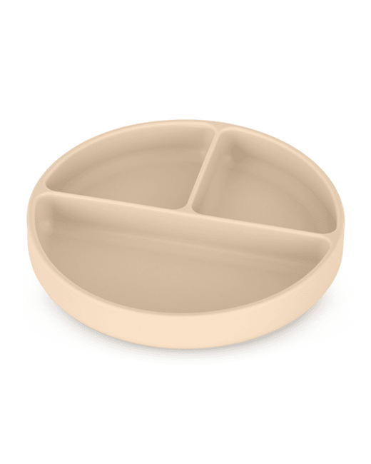 Assiette Ronde à Ventouse en 3 Divisées en Silicone TAKE&MATCH 6m+