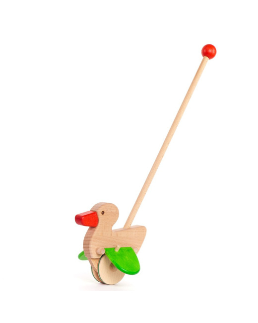 Jouet en bois - Push toy Canard