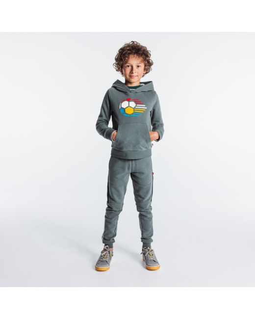 Sweat à capuche Okaïdi Sport vert garçon