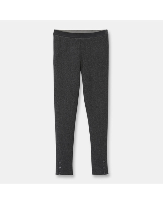 Caleçon / Legging côtelé gris fille