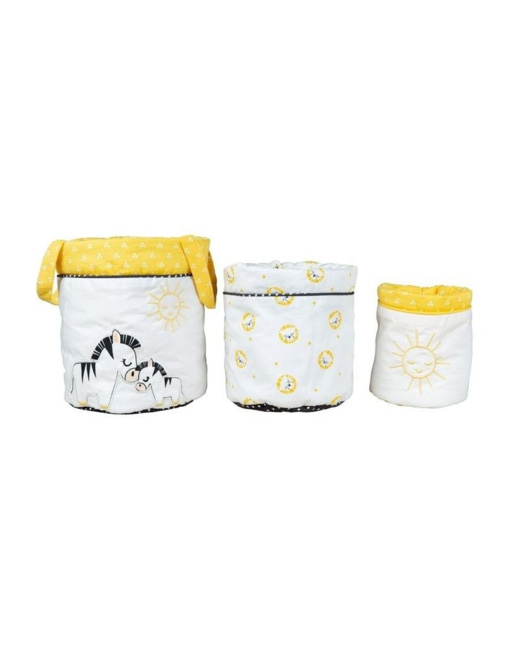 Lot de 3 panières gigognes Pluche et Pompon