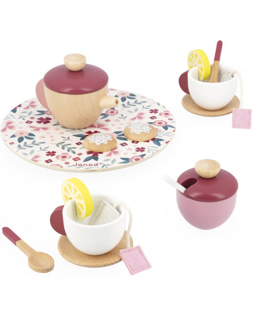 Service à thé en bois Twist