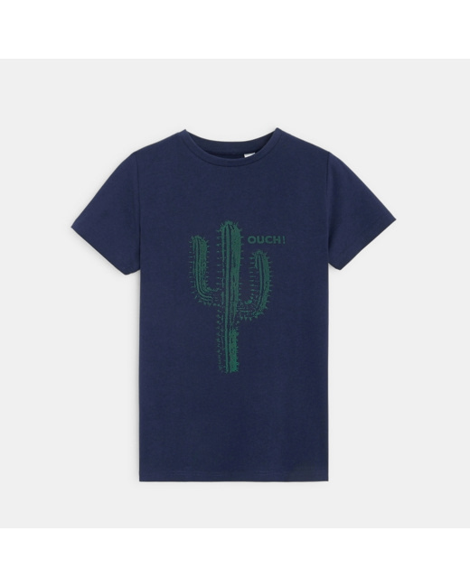 T-shirt à motif bleu garçon