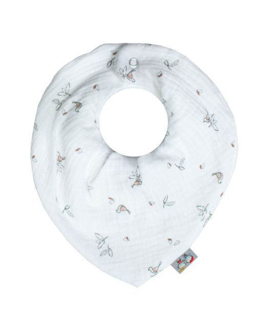 Bavoir bandana gaze de coton, Melody