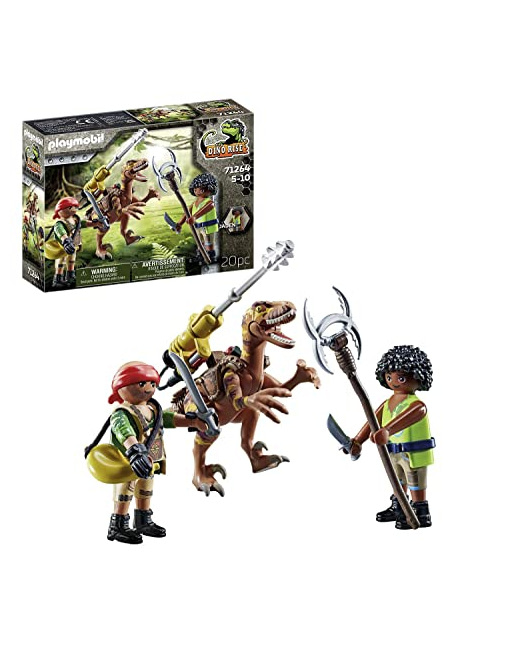 Playmobil Dino Rise - Deinonychus et guerriers