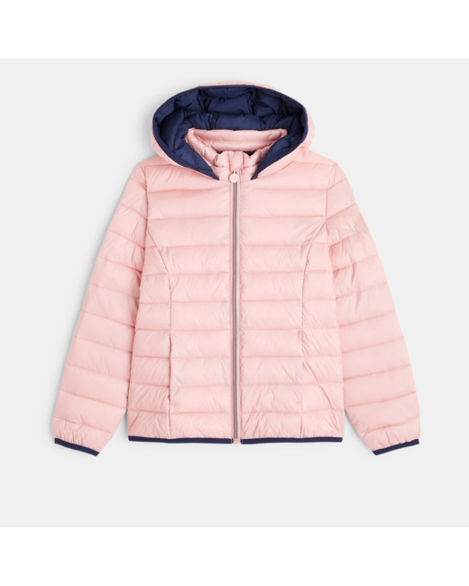 Doudoune chaude et légère rose fille