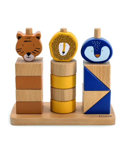 Blocs animaux à empiler en bois All animals