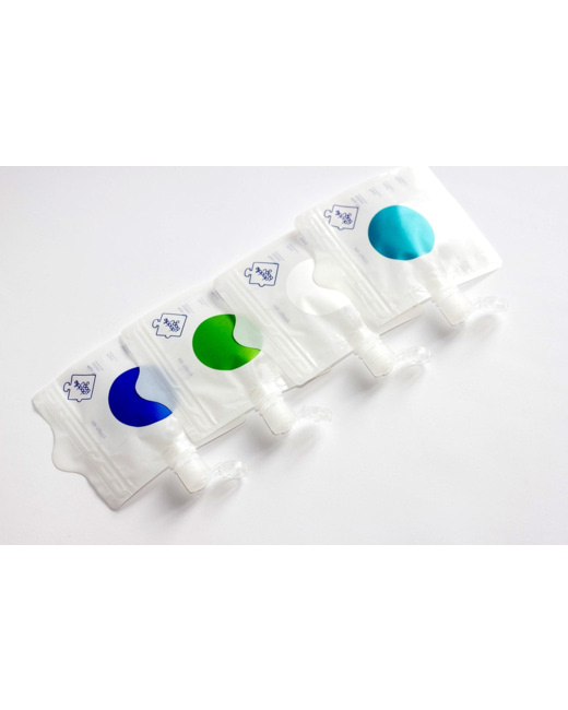 Pack de 4 gourdes réutilisables 100ml