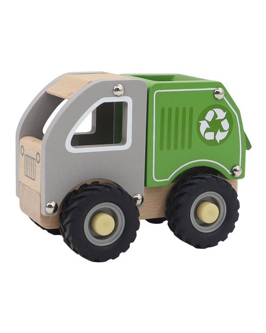 Camion poubelle en bois