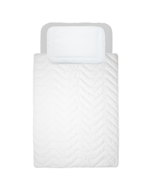Couette et oreiller enfant en satin de coton