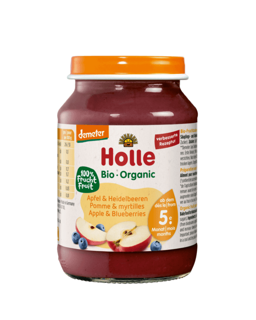 Pomme et myrtilles