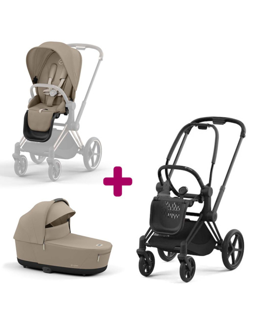 Poussette Duo Priam + Siège Cozy + Nacelle Luxe Priam Cozy