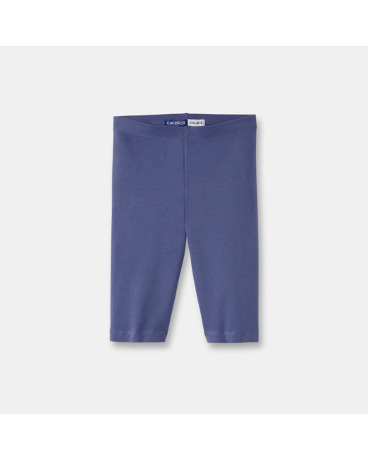 Leggings cyclistes unis violet fille