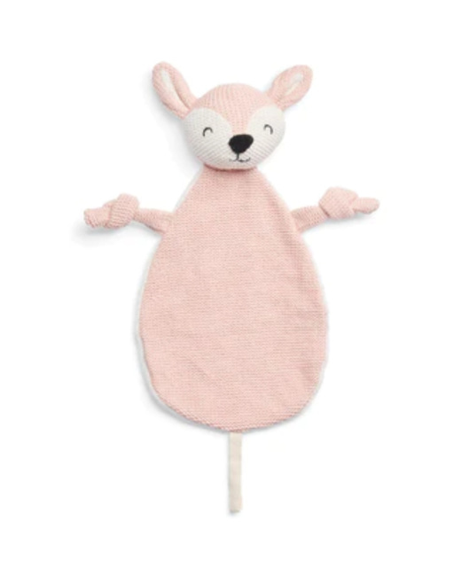 Doudou attache sucette biche en tricot Basics