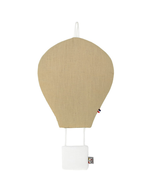 Montgolfière décorative en lin personnalisable