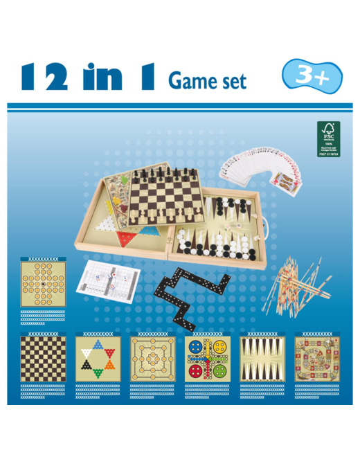 Coffret Multi-jeux en bois
