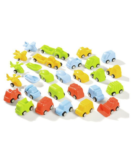 Maxi lot de 30 petites voitures éco-responsables