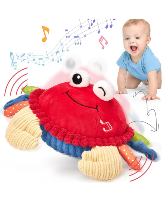 Peluche interactive Crabe qui marche