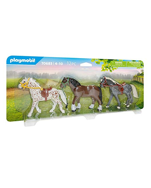 Figurines Country, Lot de 3 Chevaux