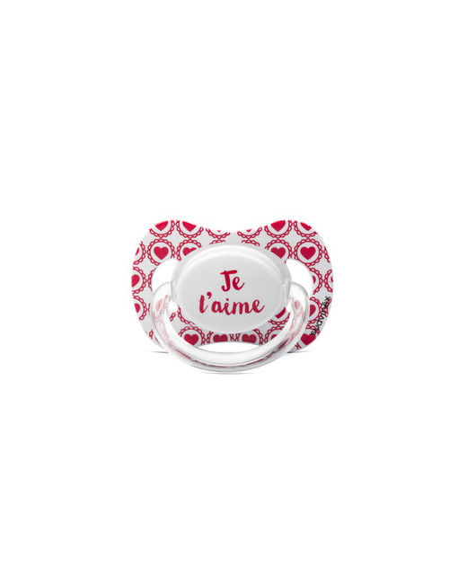 Sucette physio silicone Je t'aime