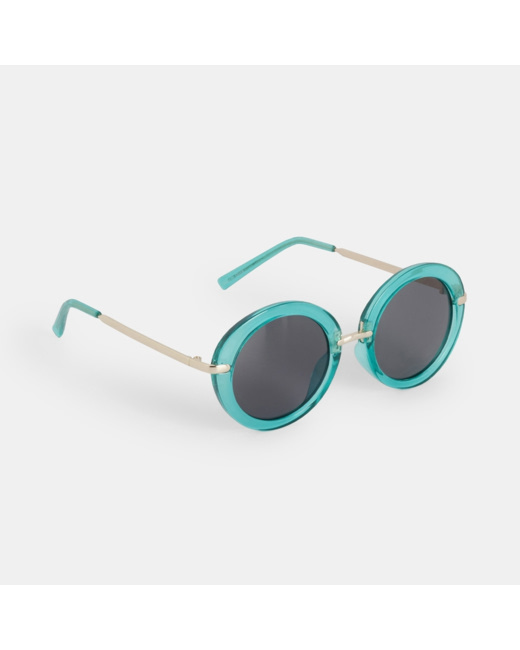 Lunettes de soleil enfant translucides vert fille
