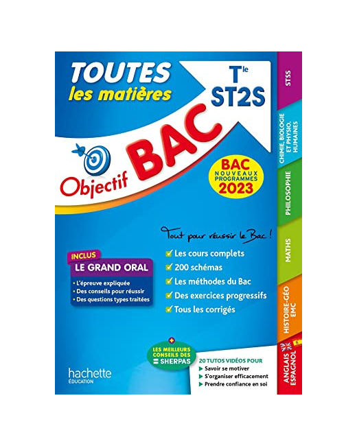 Objectif BAC 2023 - Term ST2S Toutes les matières